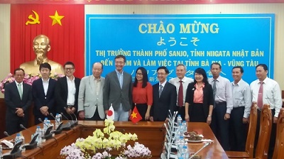 The working delegation of Sanjo City, Niigata Prefecture, Japan visit Ba Ria – Vung Tau province